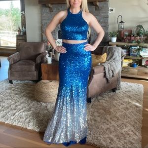 Alyce Paris two piece dress. Rain costume